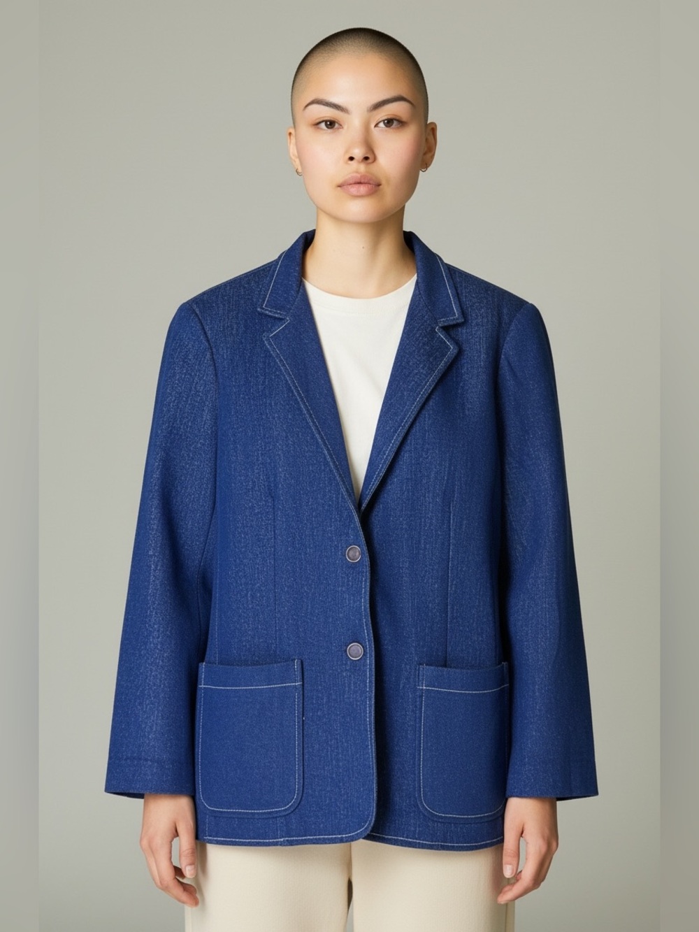 Vintage Cricket Lane Denim Blazer | Fits S-M | Made in USA